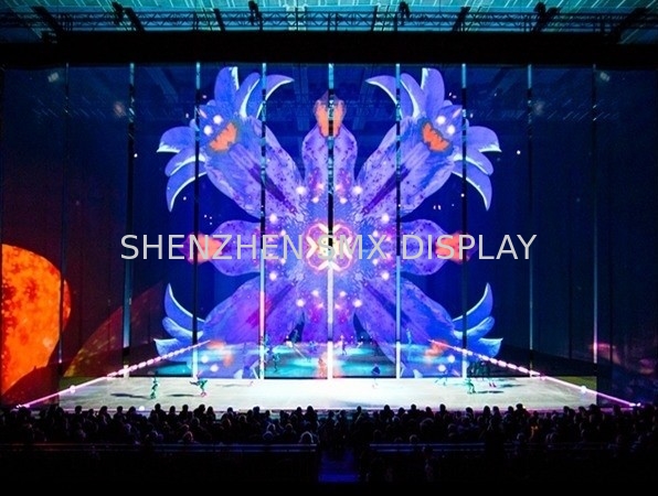 Holographic Stage Transparent Hologram Screen Polyamide For Live Projection
