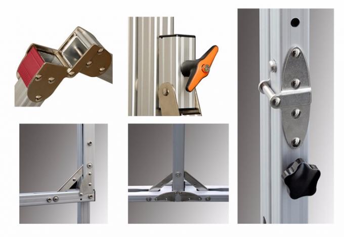 Proiezione anteriore posteriore da 120 pollici schermo di proiezione portatile pieghevole veloce con tessuto in PVC 3D in metallo 3