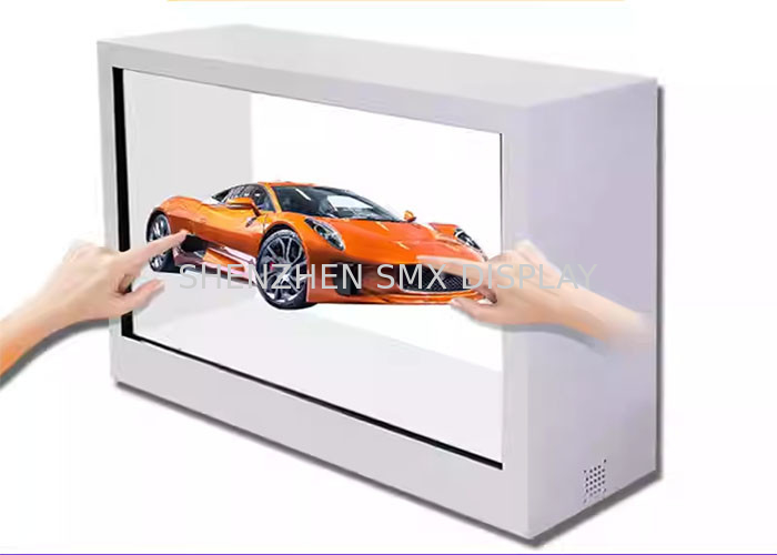 HD 4K 3D Holographic Display Box Transparent Touch Screen Hologram Pyramid Display