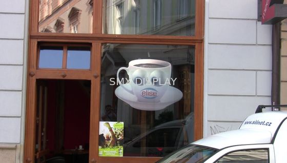 Qualità film di schermo olografico del film trasparente della proiezione posteriore 100um per la finestra del negozio Fabbrica