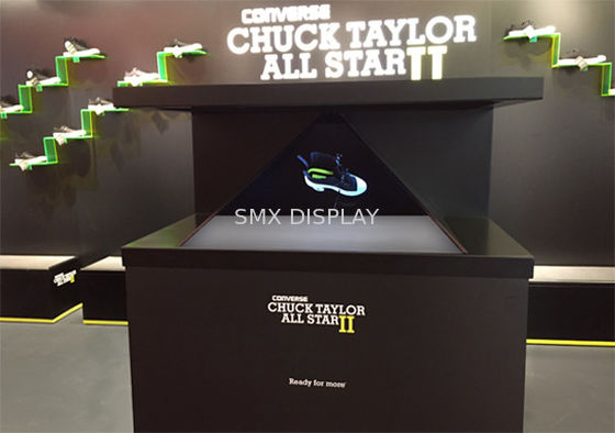 Qualità Vetrina olografica 270 della piramide di vetro olografica dello schermo da 50 gradi Fabbrica