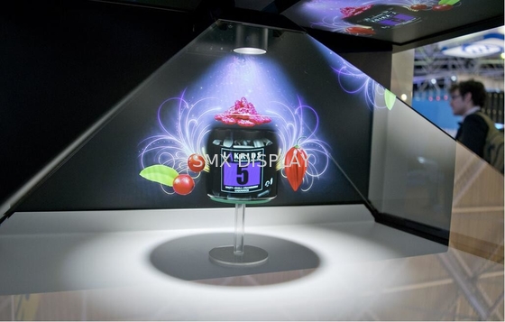 Vetrina dell'ologramma della lamiera sottile 3D, esposizione olografica per la fiera commerciale