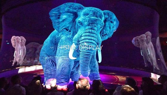 Qualità Tela trasparente della proiezione di Holograohic dello schermo dell'ologramma del proiettore per la manifestazione della fase Fabbrica