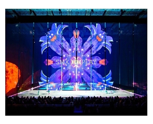 Parte anteriore/3D posteriore Mesh Projection Screen For Stage/centri espositivi olografici