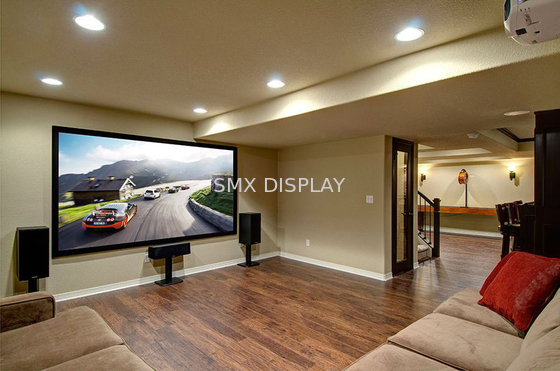 Schermo proiettore acustico 4K a telaio fisso da 150 pollici, rivestito di velluto, per home theater