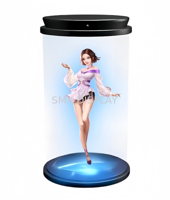 Hologramma a 180 gradi cilindro 3D schermo trasparente interattivo Hologrammi HoloTube