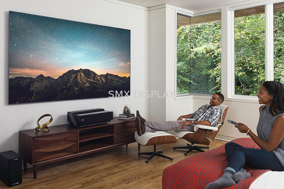 Qualità Schermo di proiezione stretto della struttura fissa del bordo, tiro di Shrot dello schermo di proiezione del teatro domestico Fabbrica