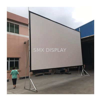 Qualità 250 pollici 16:9 Outdoor Fast Fold Screen Portable Projector Screen per presentazioni all'aperto Fabbrica