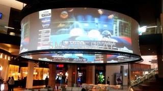 Qualità Struttura di alluminio circolare dello schermo di proiezione di ampia vista con il confine nero del velluto Fabbrica