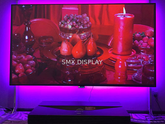 Qualità Schermo Edgeless della struttura fissa, guadagno fisso di formato 0,8 di HDTV 16/9 dello schermo del proiettore della parete Fabbrica