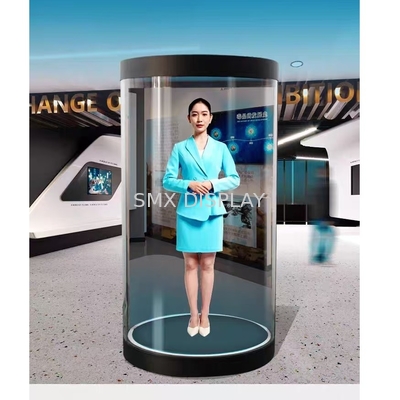 MPG Video Format 75 Inch Hologrammi 3D Digital Signage con audio 8 ohm 5W doppi altoparlanti e display olografico a grandezza naturale