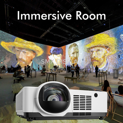 Camera di proiezione immersiva L'esperienza visiva definitiva con i proiettori laser a tiro corto