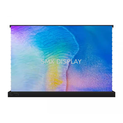 Qualità 120 pollici schermo ALR a piano a tensione elettrica per proiettore laser UST schermo cinematografico a lancio ultrashort motorizzato Fabbrica