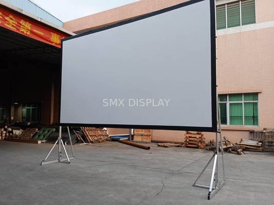 Qualità 220" 16 x 9ft davanti e posteriore Fast Fold Projector Screen con kit completo per la proiezione all'aperto Fabbrica
