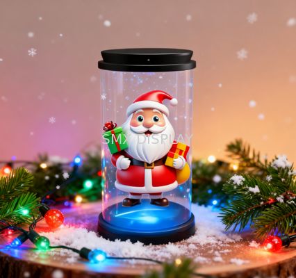 Qualità Christmas Gift Mini 3D Hologram Display Handheld Animation Showcase 5inch Holo Tube Fabbrica