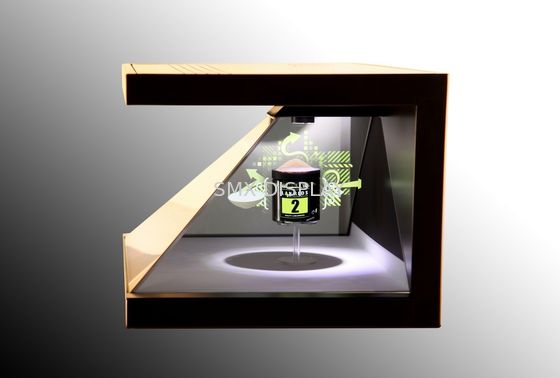 Qualità 3D Hologram Showcase 3-side View Holo Display Hologram Pyramid for Exhibition Advertising Fabbrica