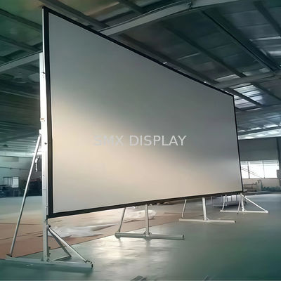 Qualità Large Fast Fold Projector Screen - Portable Front/Rear Projection for Events & Presentations Fabbrica
