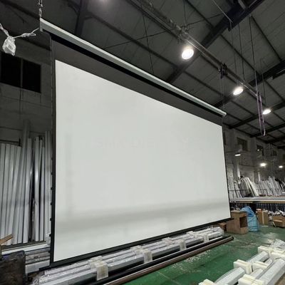 Qualità 4x3 m High Quality Large Electric Projection Screen/ Motorized Projector Screen Tubular Motor for Projector Screen Fabbrica