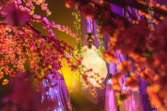 qualità Stagnola olografica di galleggiamento 5x30m di Musion Eysliner dell'ologramma dell'esposizione 3D Fabbrica