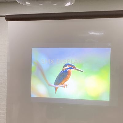 Qualità Stagnola autoadesiva grigio scuro della proiezione posteriore, film della proiezione frontale per le fiere commerciali Fabbrica