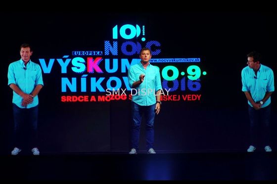 Qualità Esposizione olografica trasparente 5x30m della proiezione di 95um 160° Fabbrica