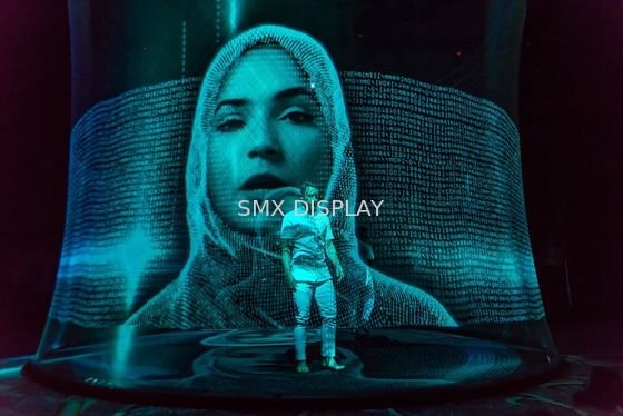 Qualità 3D olografico invisibile trasparente Mesh Screen Pepperscrim Fabbrica