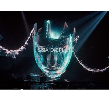 Flessibile trasparente dello schermo di Mesh Projector Holographic 3D per l'evento
