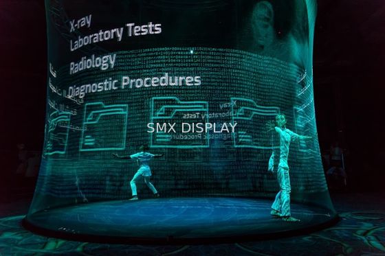 Qualità video lunghezza olografica dello schermo di proiezione 3D 30m per Live Hologram Show Fabbrica