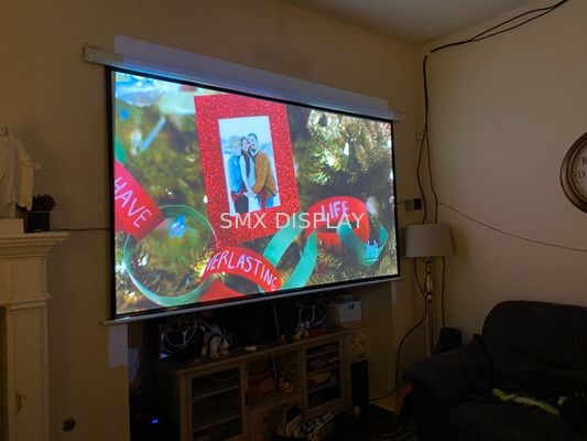 qualità Ripresa esterna motorizzata dello schermo rf del proiettore a 120 pollici per la sala riunioni del cinema Fabbrica