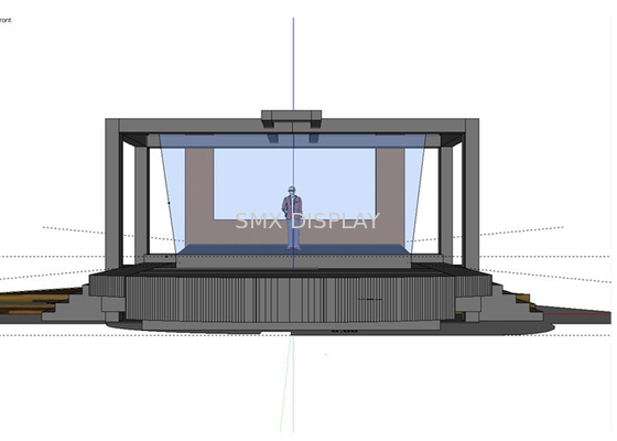 sistema di proiezione di 10m 3D video/stagnola olografici dell'eye-liner per gli eventi in tensione, concerti di musica