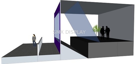 film olografico di riflessione 3D, esposizione olografica del touch screen per la fase