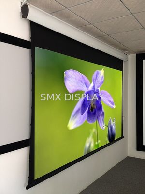 qualità Lo schermo motorizzato sottoposto a tensione linguetta a 100 pollici, teatro domestico ha motorizzato il tessuto di Grey dello schermo HD Fabbrica