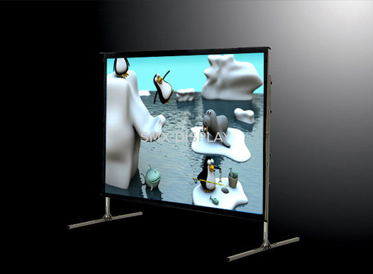 Qualità 200" schermi veloci del popolare dello schermo mobile portatile del proiettore con materiale posteriore bianco/grigio anteriore Fabbrica