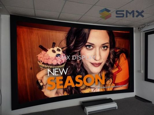 Qualità Grande schermo di proiezione curvo su misura a 120 pollici con il confine nero del velluto Fabbrica