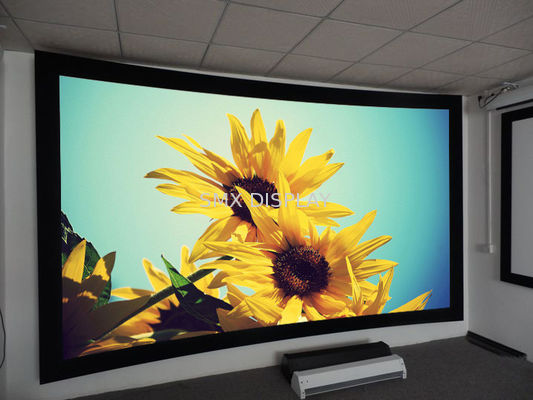 Qualità 180 / 360 gradi hanno curvato lo schermo di proiezione, schermo di proiezione rotondo di guadagno dello schermo di proiezione alto Fabbrica