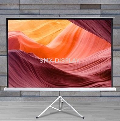 Qualità Il proiettore della vetroresina tira sullo schermo 84" cavalletto ritrattabile per all'aperto Fabbrica