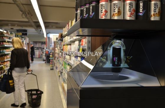 qualità 270 esposizione olografica a 22 pollici della piramide della proiezione di grado 3D per la pubblicità Fabbrica