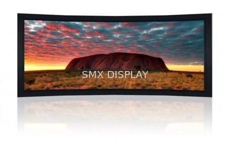 Qualità Pittura curva elettrica dell'interno dello schermo della struttura fissa, pagina nera 10Cm del velluto Fabbrica